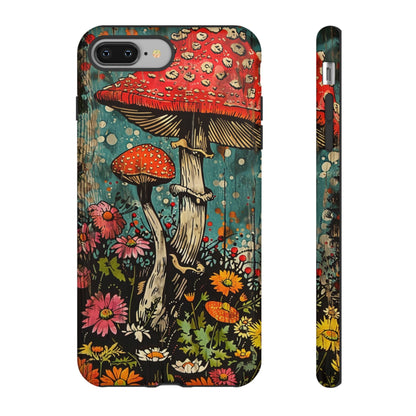 Trippy Magic Mushroom Retro Art Phone Case