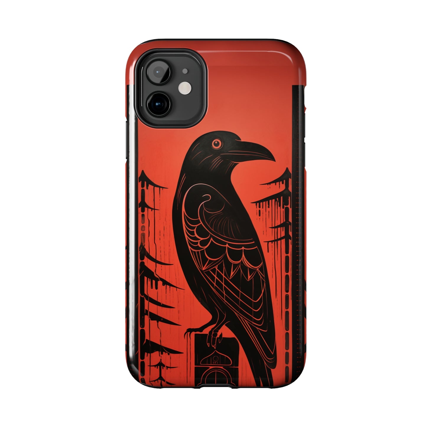 Mystic Totem: Northwest Native American Tribal Raven | Cultural Heritage iPhone Case