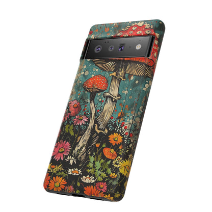 Trippy Magic Mushroom Retro Art Phone Case