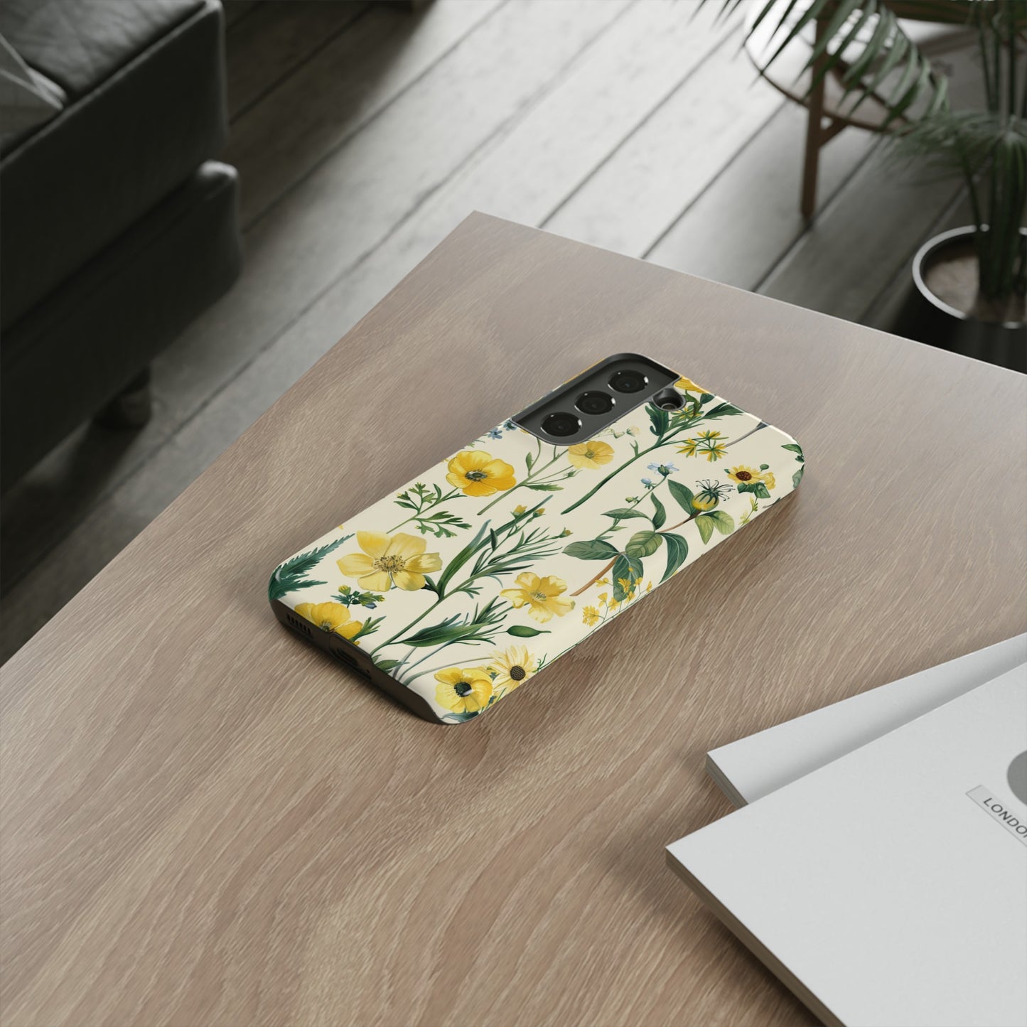 Floral Sage Yellow Wildflower Phone Case