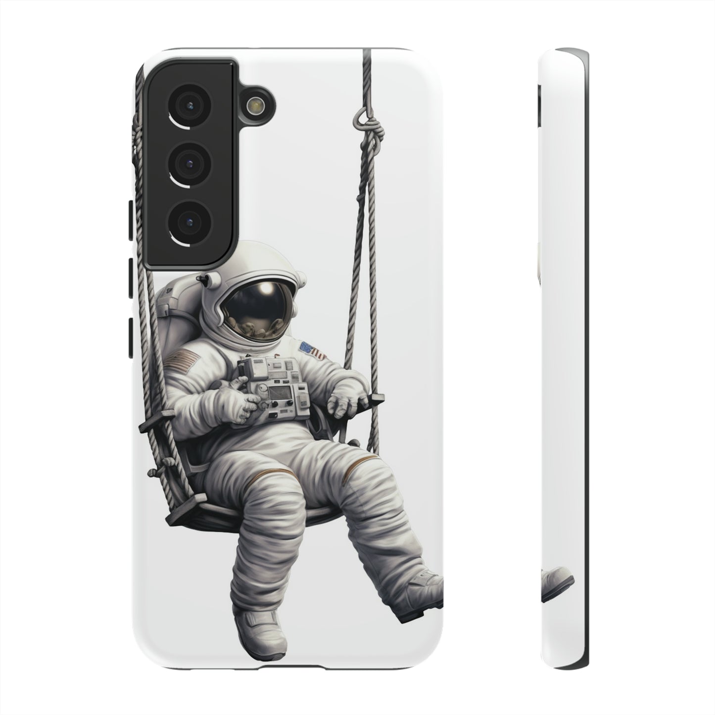 Astronaut on a Swing Phone Case