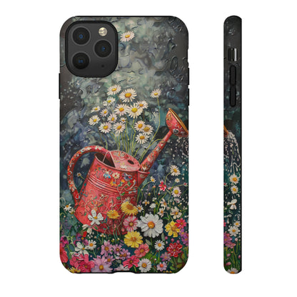 Flowers and Watering Can Floral Oil Painting Phone Case