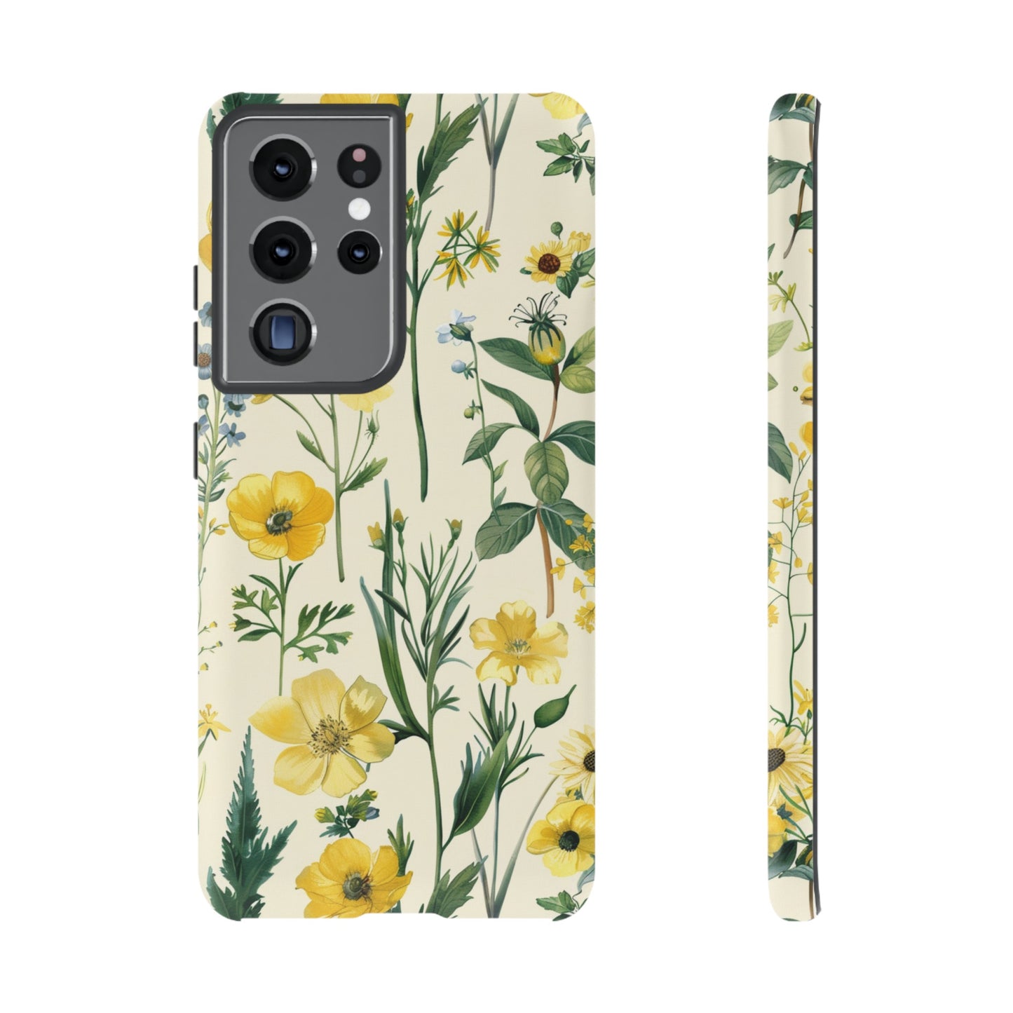 Floral Sage Yellow Wildflower Phone Case