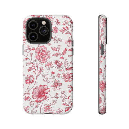 Pink Floral Wildflower Phone Case