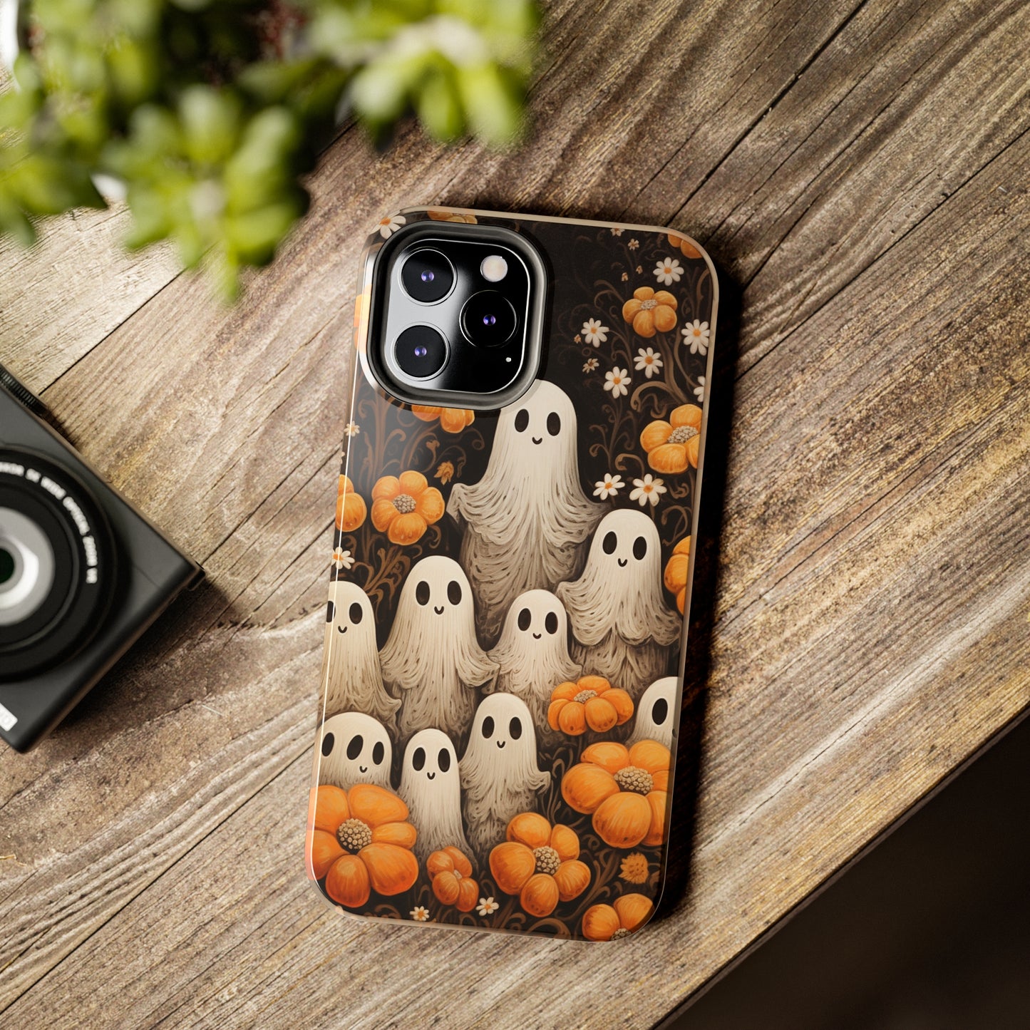 Ghostly Greetings: "Boo Trick or Treat" | Spooky Halloween Spirits iPhone Case