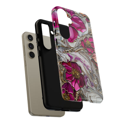 Stained Glass Magenta Floral Paisley Explosion Phone Case