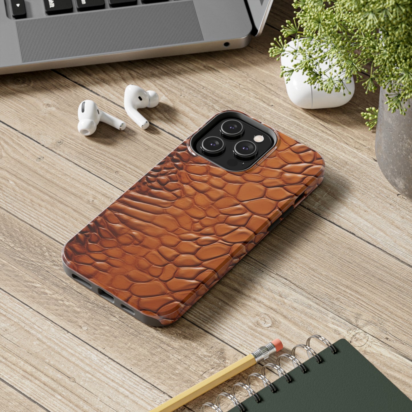 Faux Alligator Skin Textured look and style iPhone Case