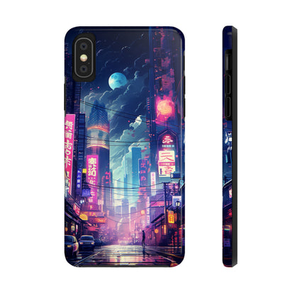 Synthwave Japanese Cyberpunk iPhone Case