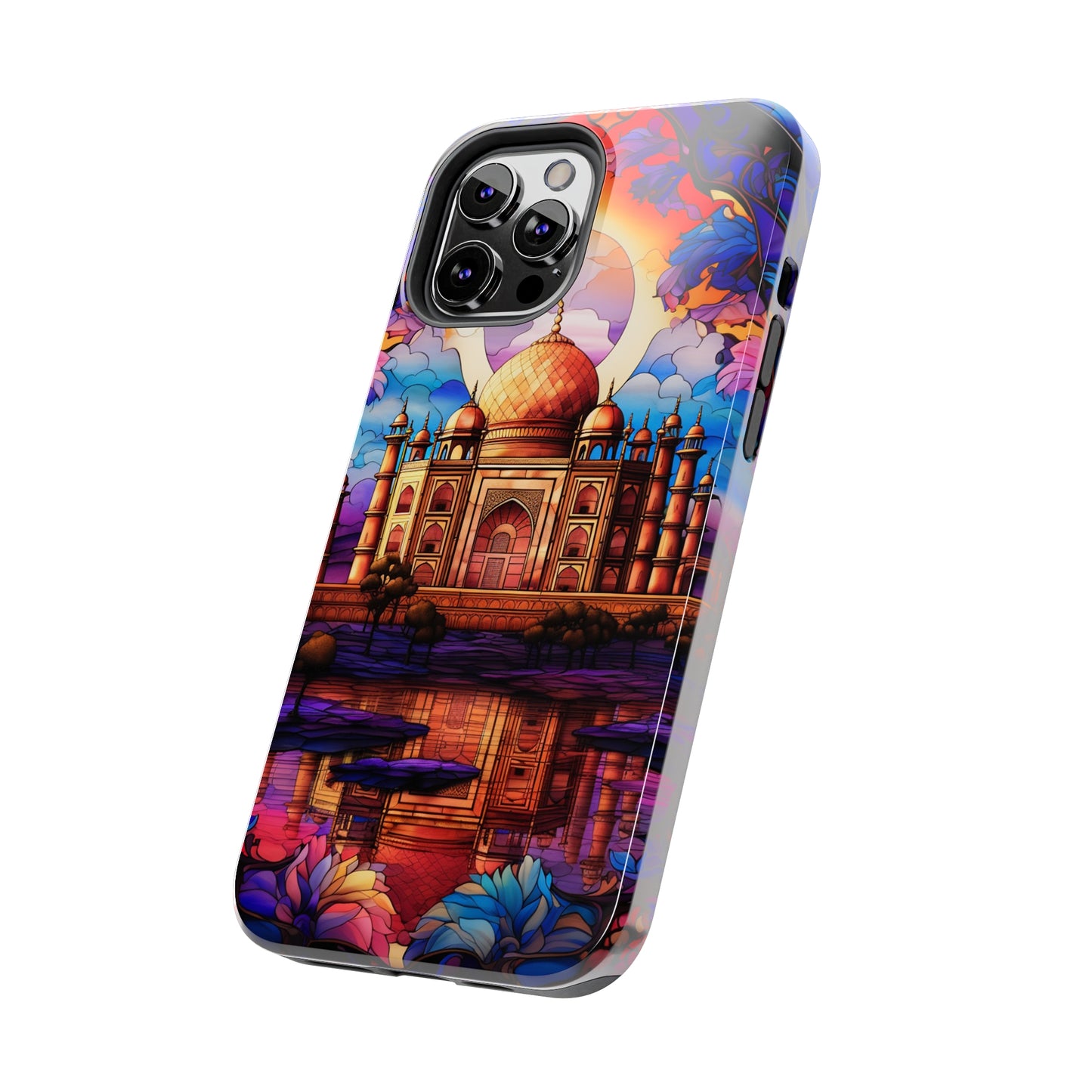 Taj Mahal Silhouette iPhone Case | Royal Elegance for Models 11 through 14 Pro Max