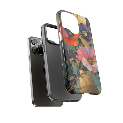 Gold inlay Japanese art phone cover for Samsung Galaxy S24