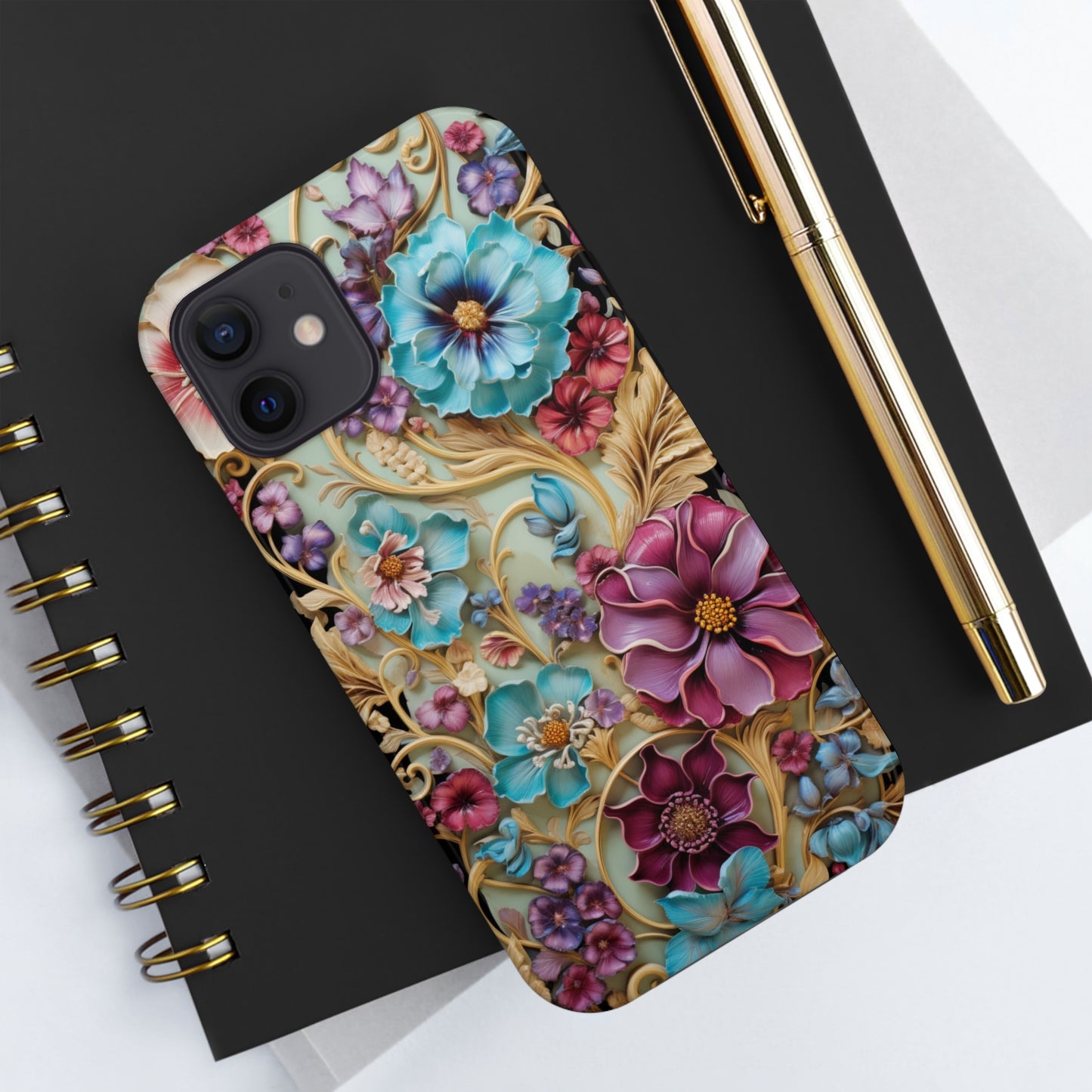 Color Splash Plastic Flower Tough iPhone Case | Vibrant Phone Cover