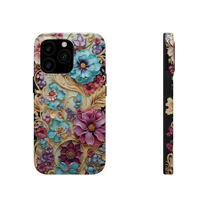 Color Splash Plastic Flower Tough iPhone Case | Vibrant Phone Cover