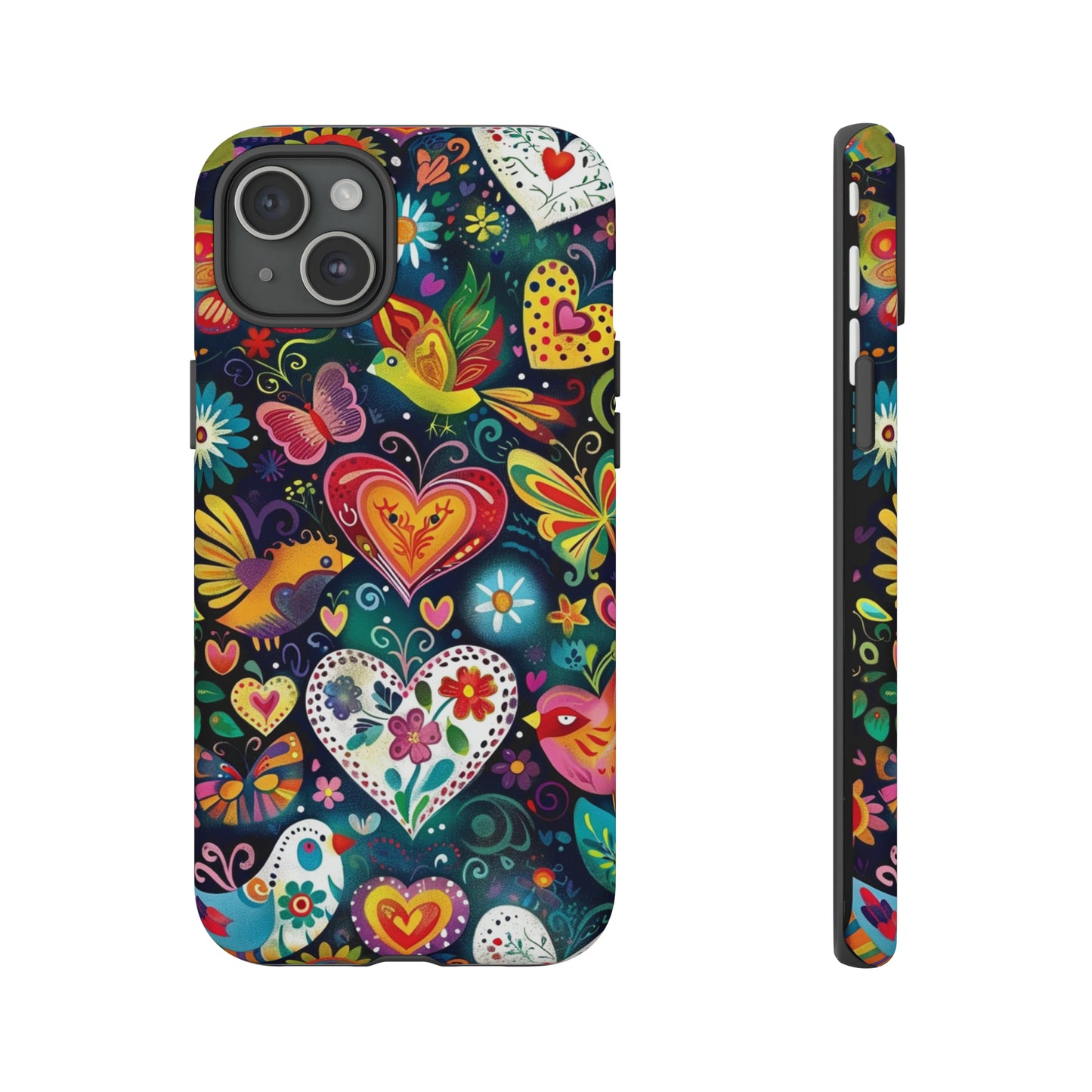 Floral Butterfly Magic Hearts Phone Case