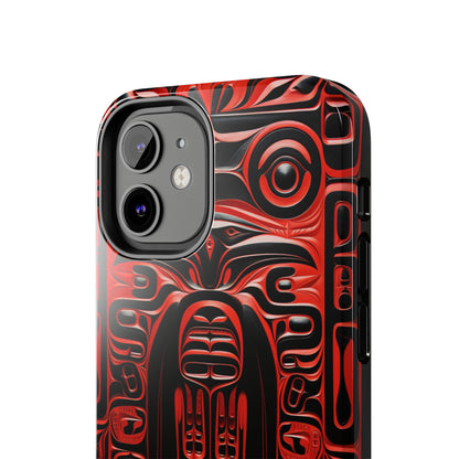 Raven Totems: Northwest Native American Carving | Heritage iPhone Case