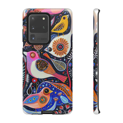 Mexican Style Bird Painting Phone Case