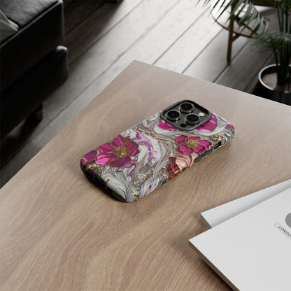 Stained Glass Magenta Floral Paisley Explosion Phone Case