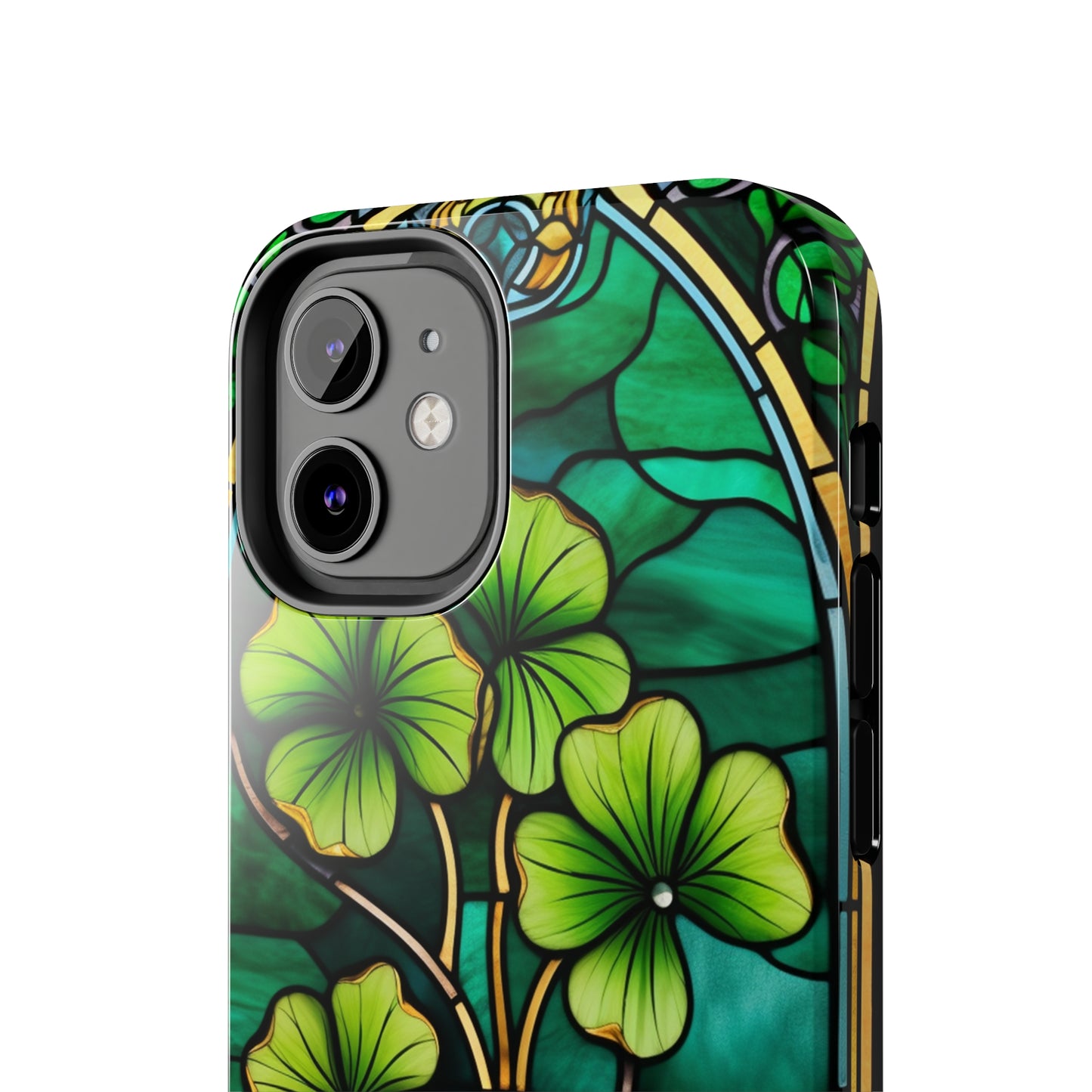 Lucky Charm: Four-Leaf Clover Phone Case | Symbol of Fortune for iPhone Models 11 through 14 Pro Max