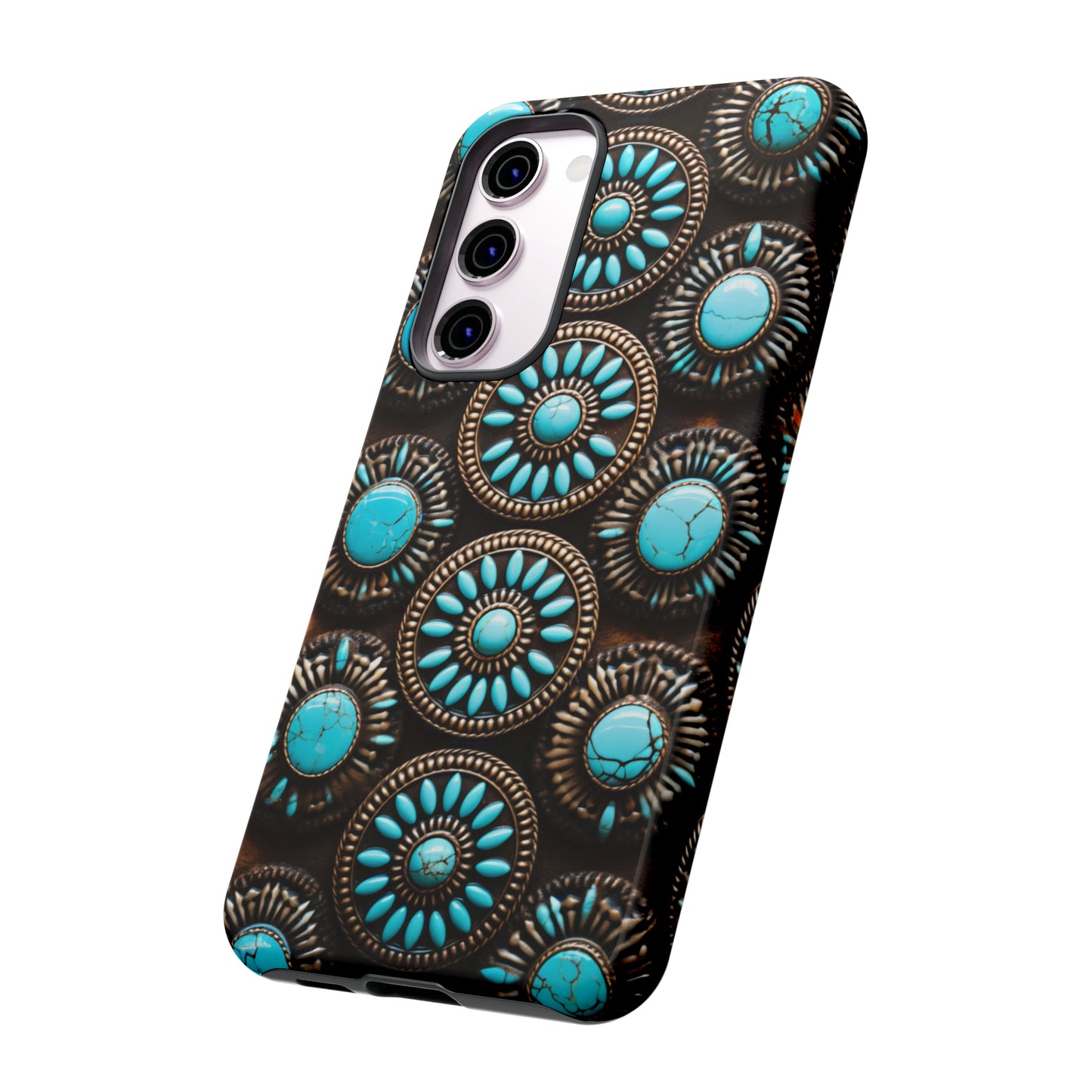 Vintage Navajo Native American Turquoise Concho Phone Case