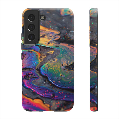 Opalescent Marbled Holographic Print Phone Case