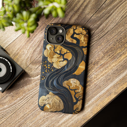 Gold and Silver Tree of Life Design Phone Case