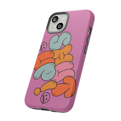 Shut Up Phone Case | Warm Retro Psychedelic Colors | For iPhone, Pixel, Samsung