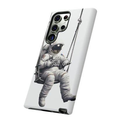 Astronaut on a Swing Phone Case