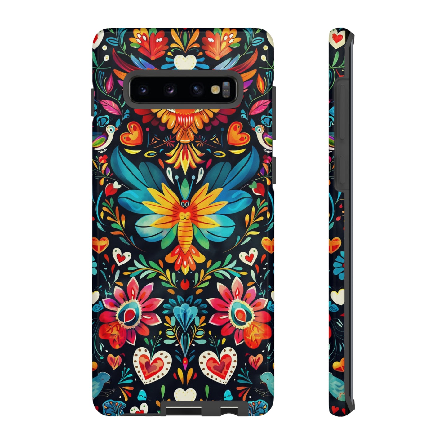 Floral Explosion Magic Hearts Phone Case