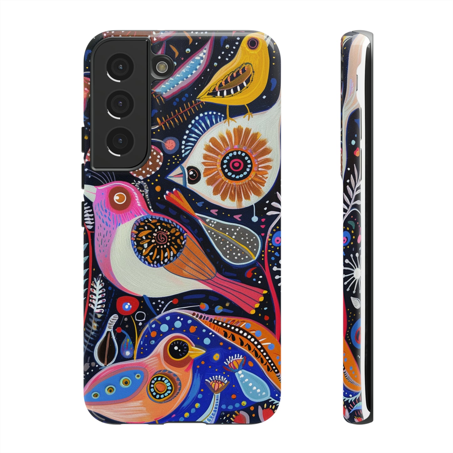 Mexican Style Bird Painting Phone Case