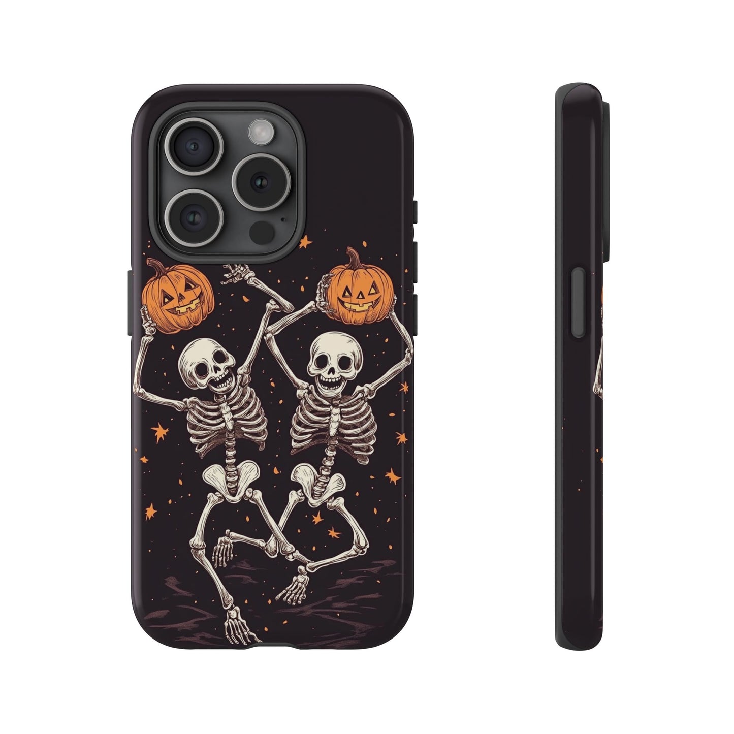 Dancing Skeletons with Jack-o'-Lanterns Phone Cover