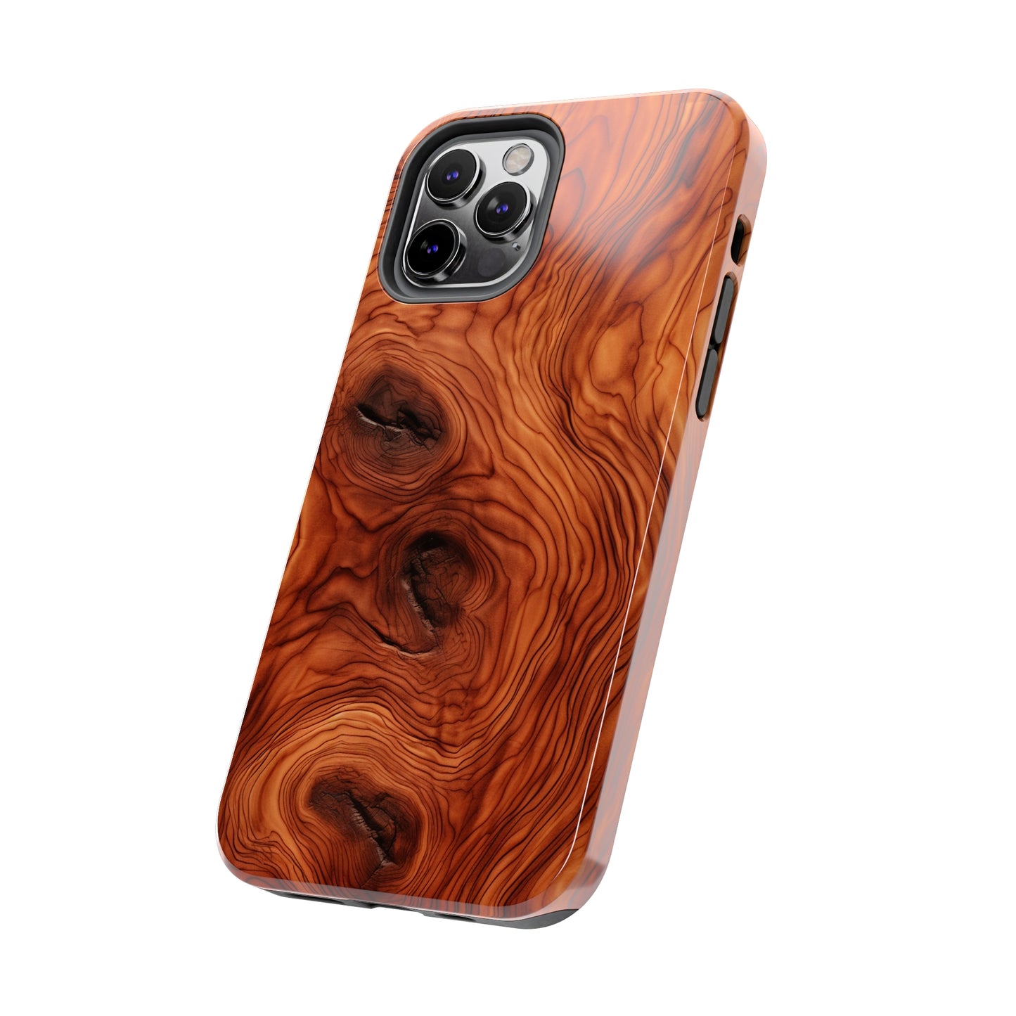 Elegant Timber: Faux Oak Wood Pattern | Dazzling Nature-Inspired iPhone Case