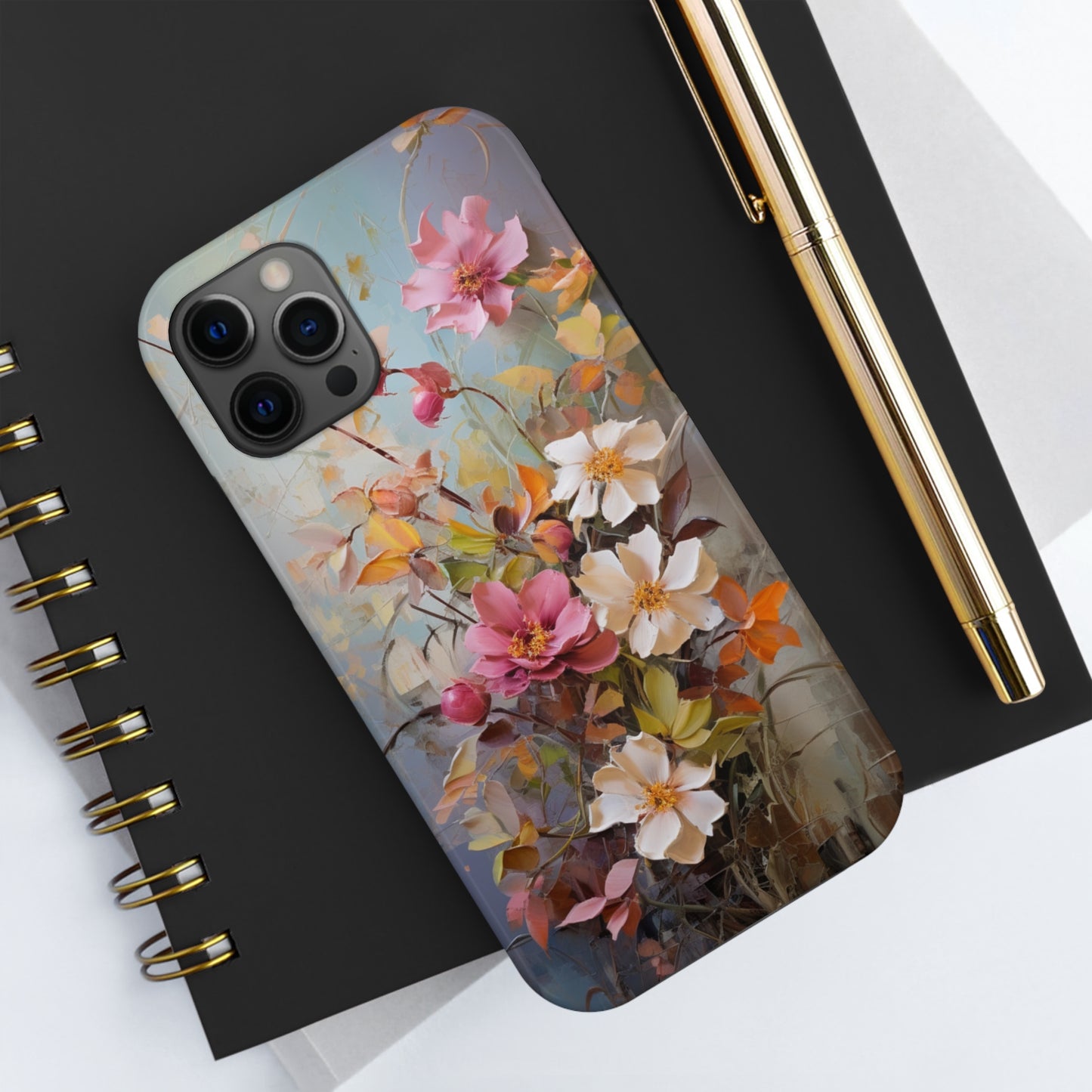 Floral Bliss Tough iPhone Case | Impact Resistant Phone Cover