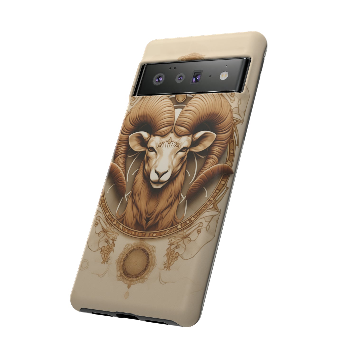 Aries Astrology Stained Glass Phone Case