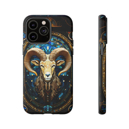 Aries Astrology Stained Glass Design Phone Case