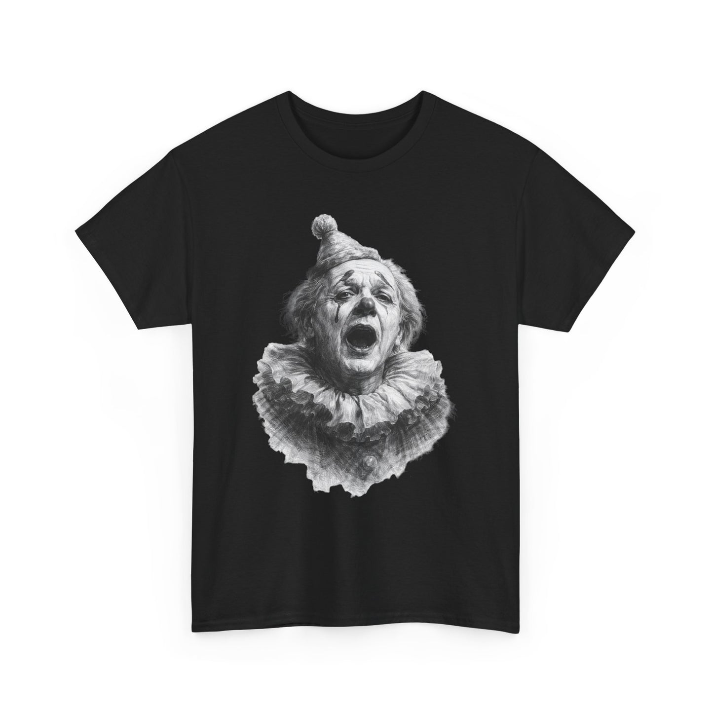 Vintage Sad Clown Opera T Shirt Italian Performer Art Tee