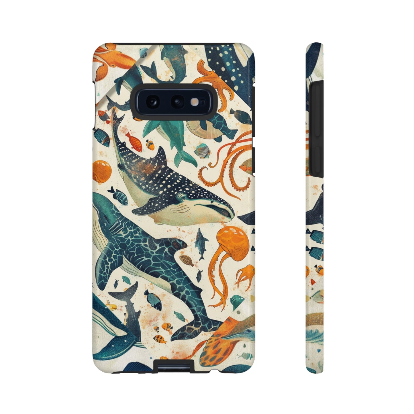 Undersea World Shark, Turtle, Manta Ray Phone Case