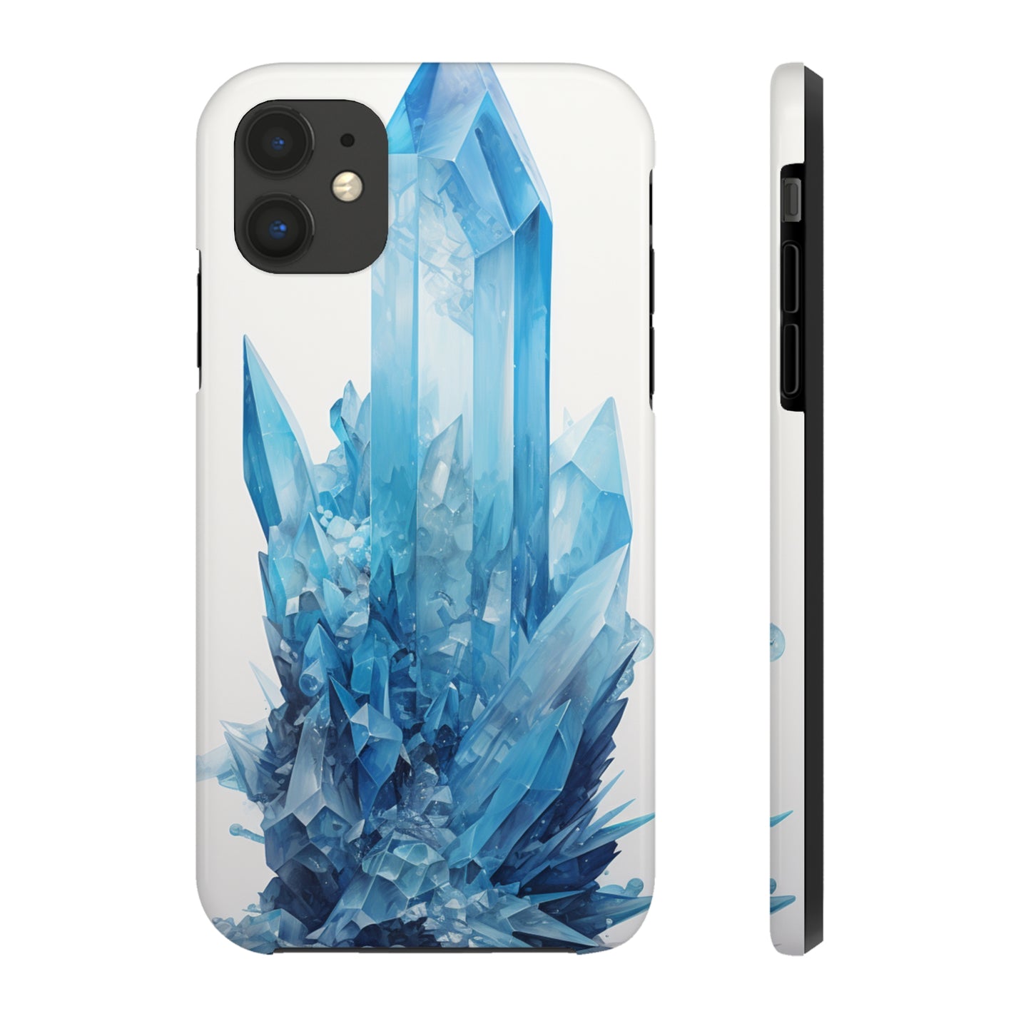 Healing Blue Crystal iPhone Case | Embrace Calmness and Serenity in a Stylish Package