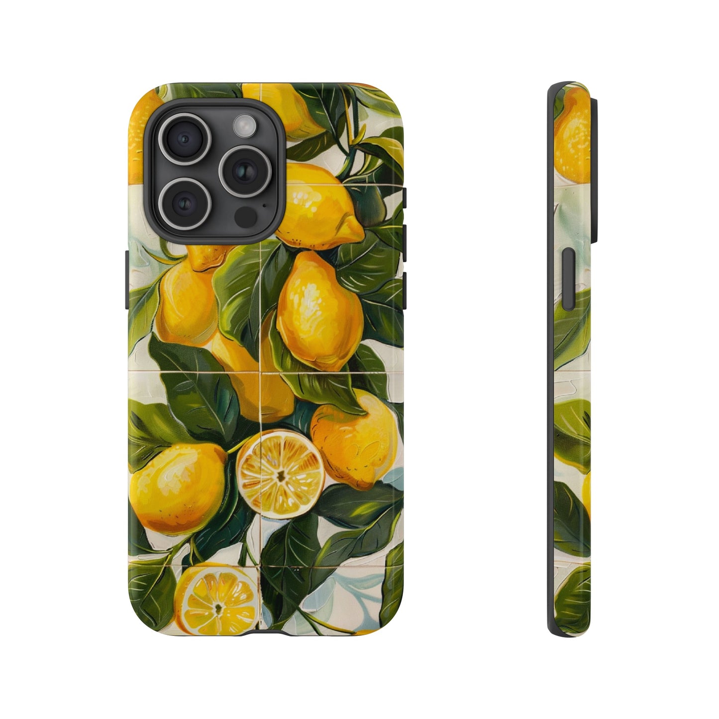 Mediterranean Lemon Italian Tile iPhone 14 Case