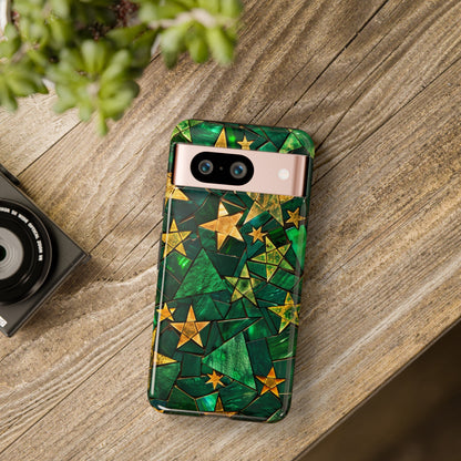 Green Celestial Stained Glass Mosaic Phone Case