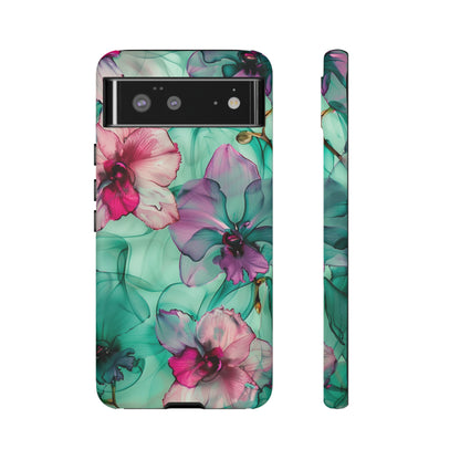 Watercolor Floral Orchids Phone Case