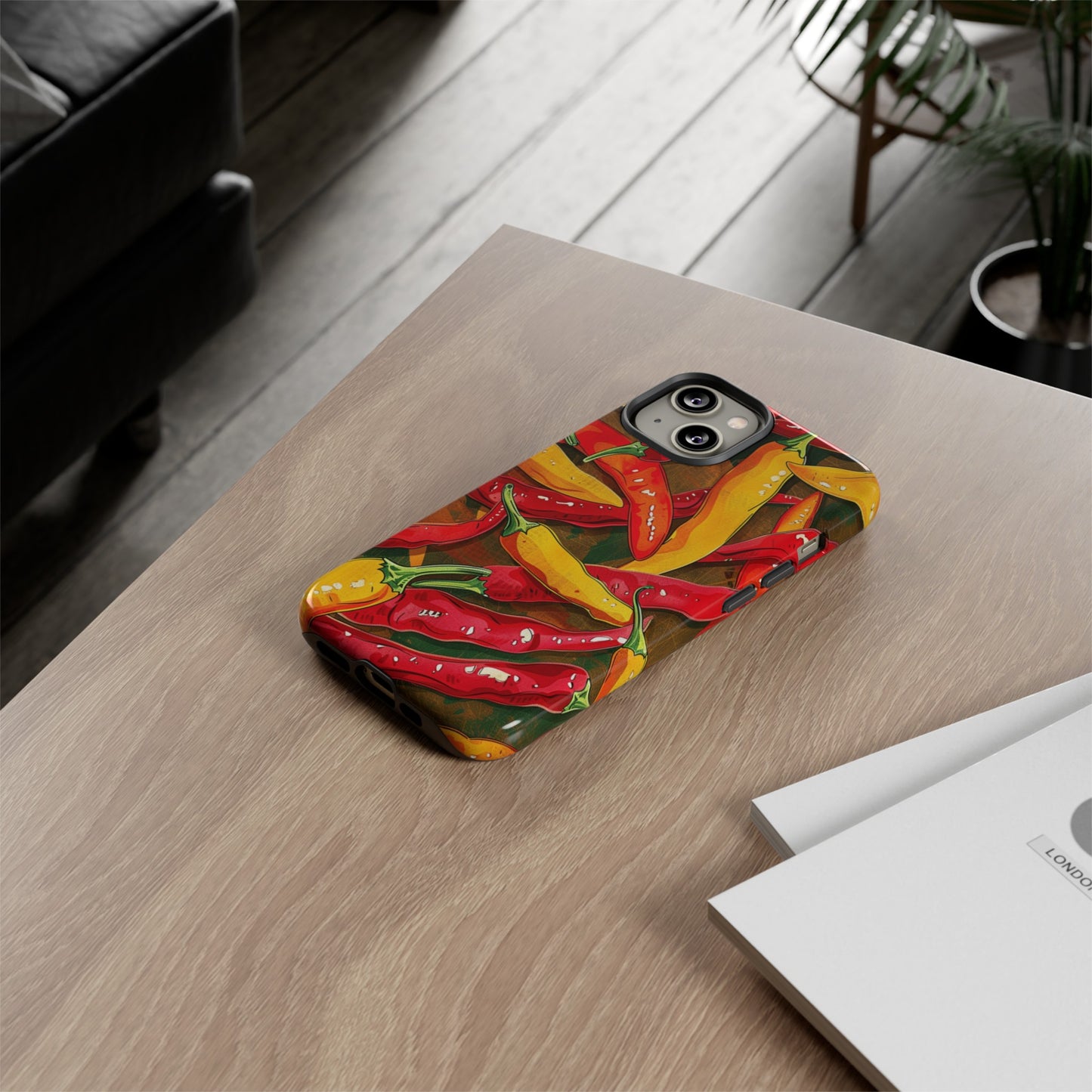 Yellow and Red Chili Peppers Phone Case