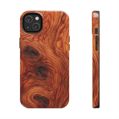 Elegant Timber: Faux Oak Wood Pattern | Dazzling Nature-Inspired iPhone Case