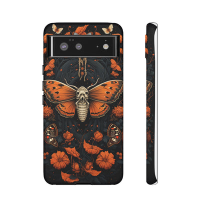 Eerie Elegance Halloween Goth Moth Phone Cover