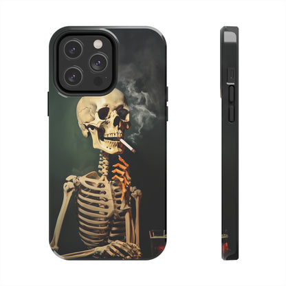 Smoking Skull iPhone Case | Edgy Style with a Mysterious Vibe for iPhone 11, 12, 13, 14, SE 2020 & Mor