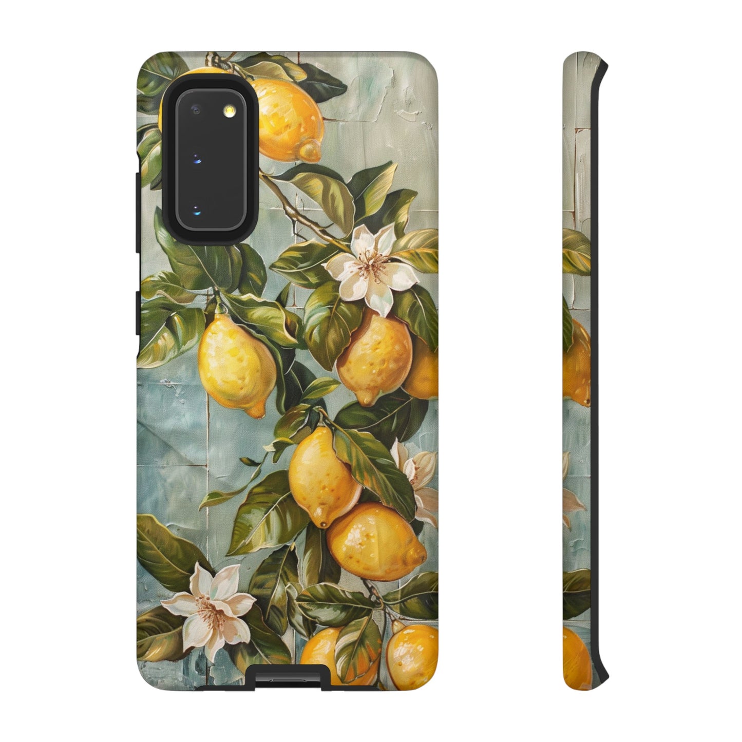 Mediterranean Lemon Tile Oil Painting iPhone 13 Case