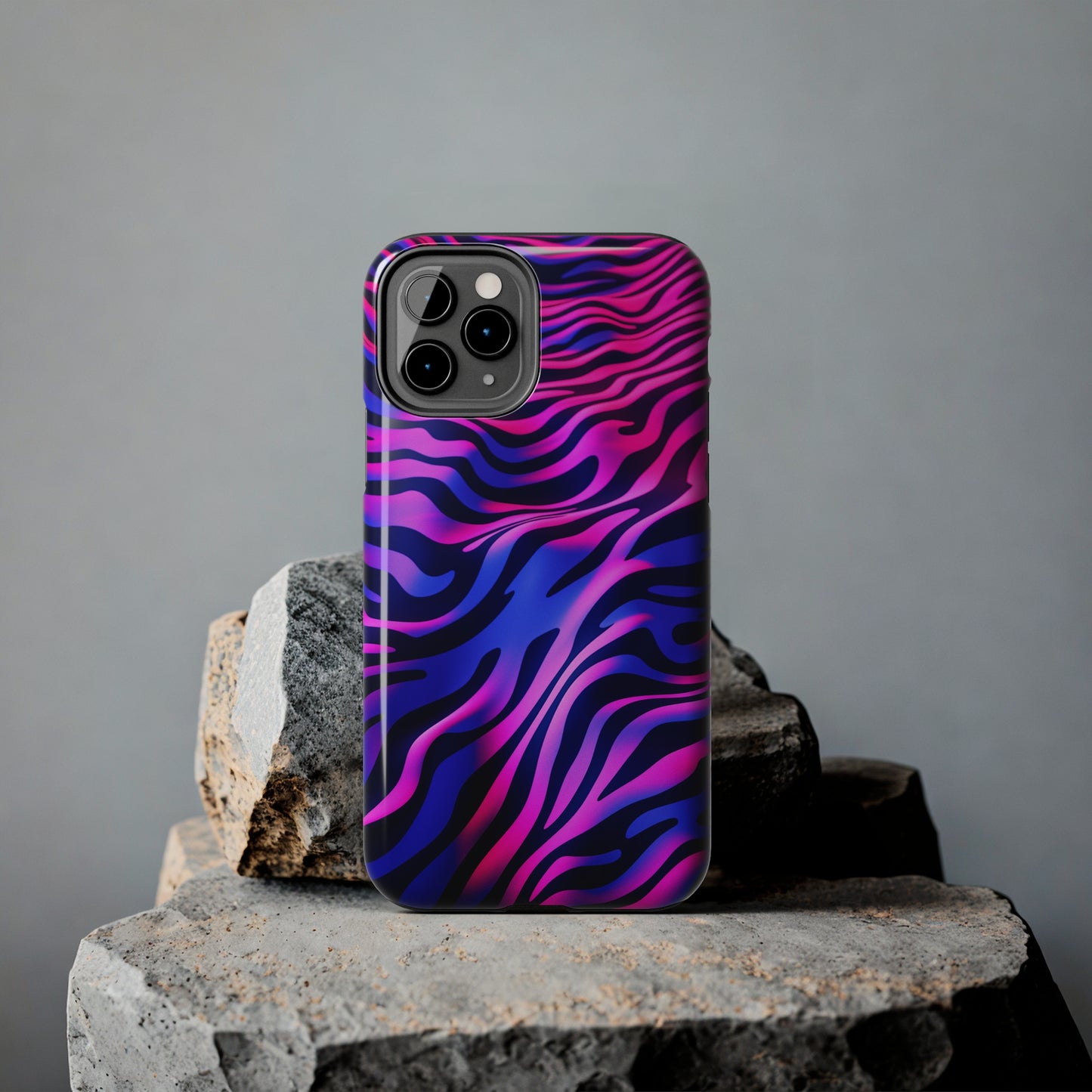 Wild Illusion: Trippy Tiger Stripes Mystique | Dynamic iPhone Case