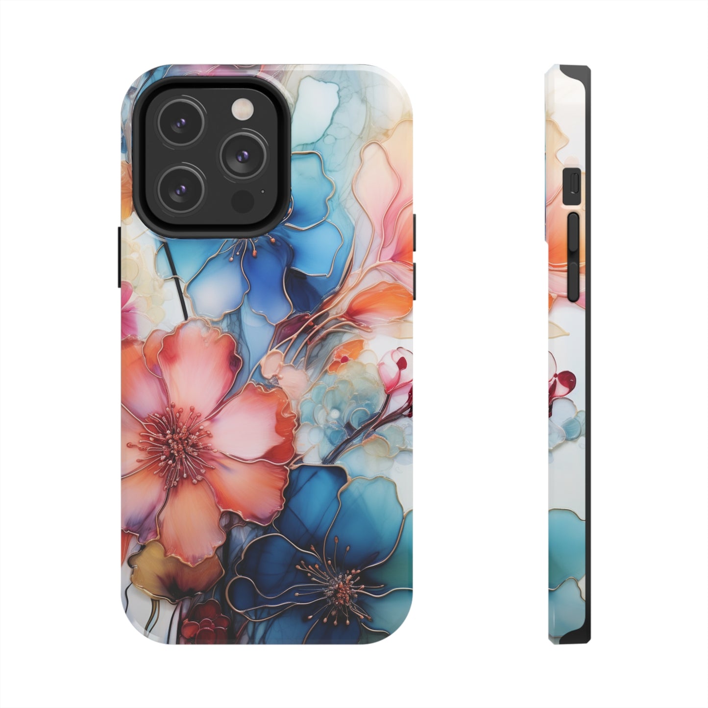 Marbled Watercolor iPhone Case | Embrace the Mesmerizing Multicolor Art