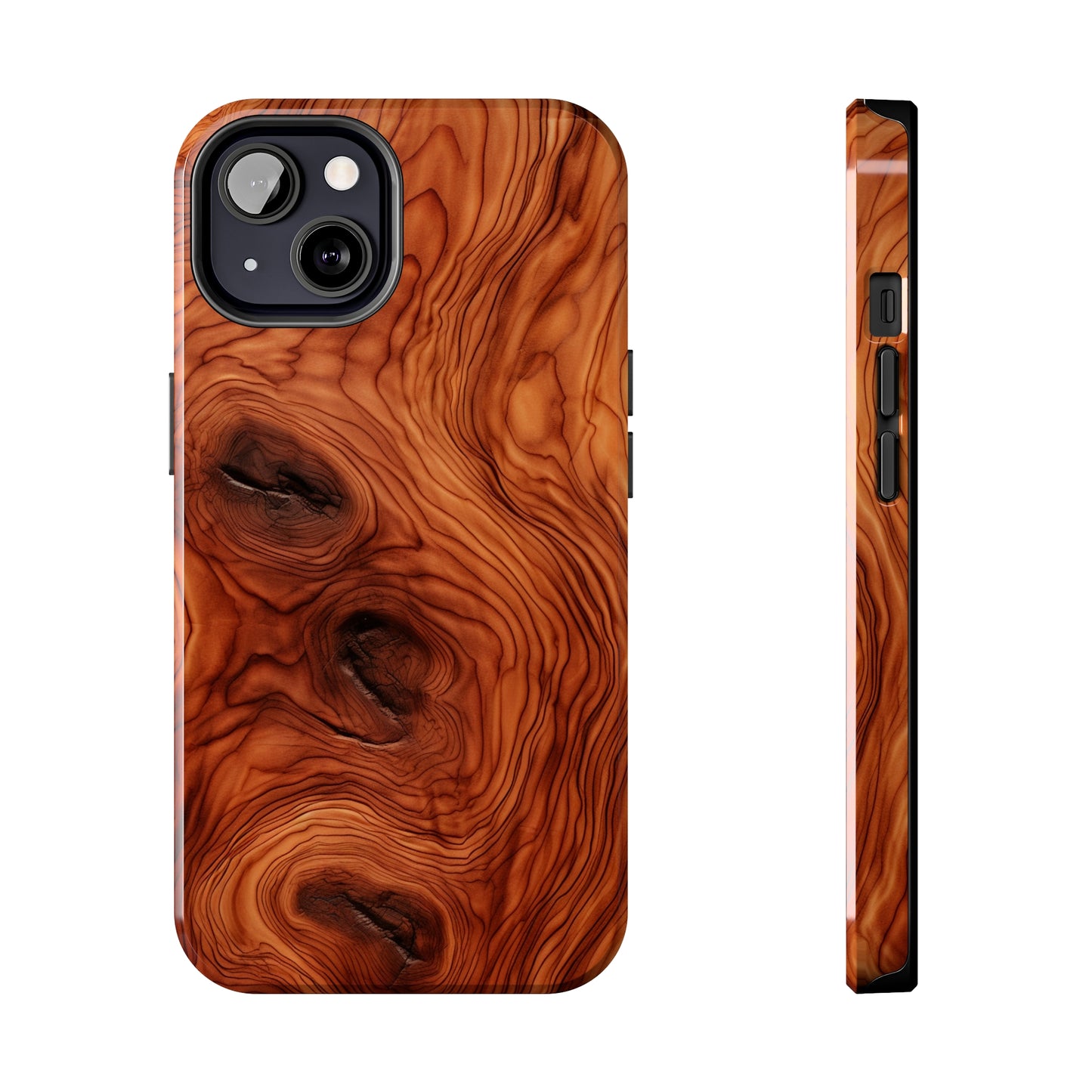 Elegant Timber: Faux Oak Wood Pattern | Dazzling Nature-Inspired iPhone Case