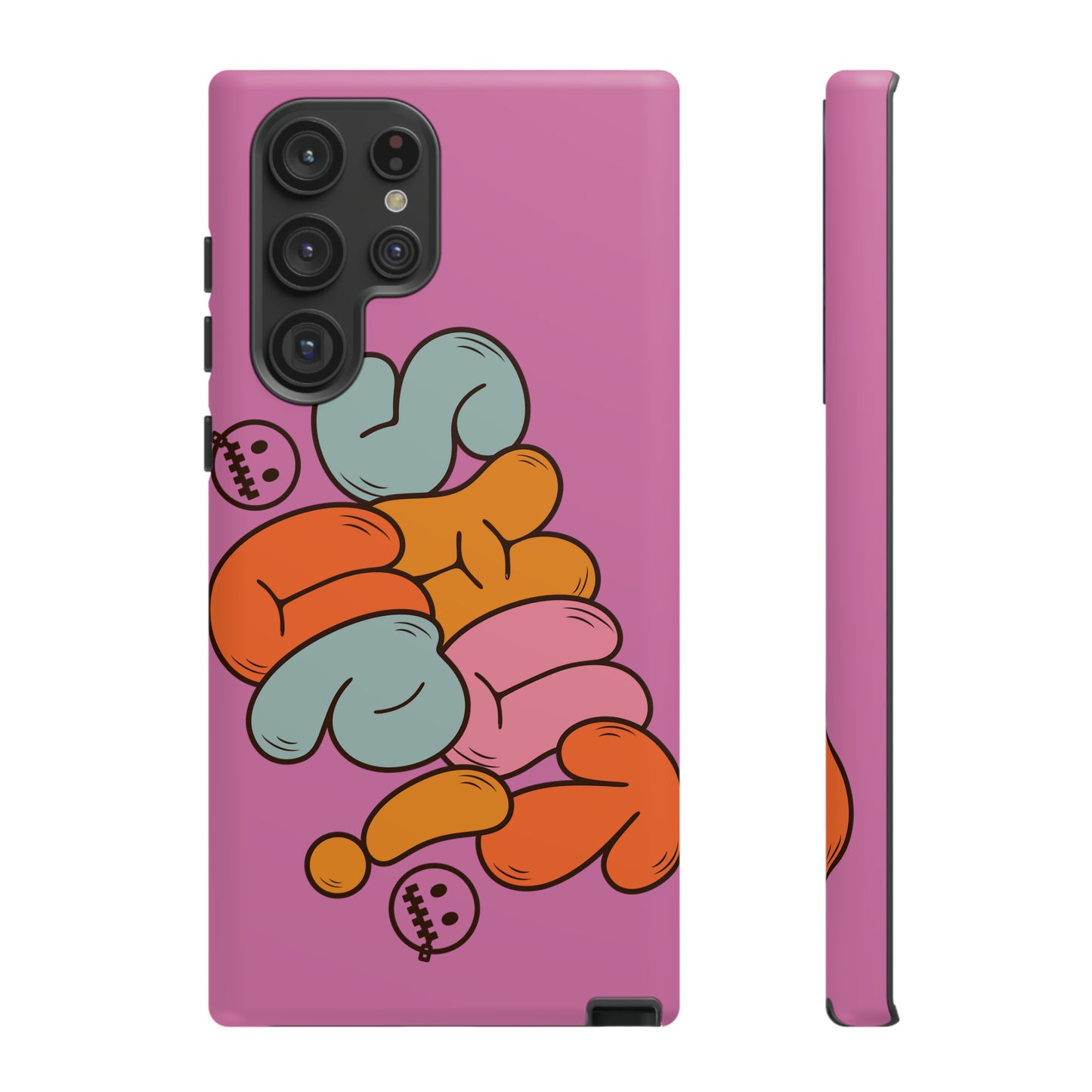 Shut Up Phone Case | Warm Retro Psychedelic Colors | For iPhone, Pixel, Samsung