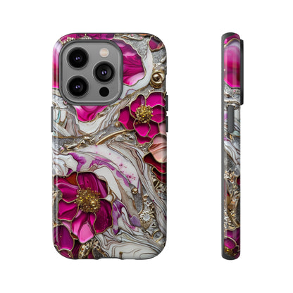 Stained Glass Magenta Floral Paisley Explosion Phone Case