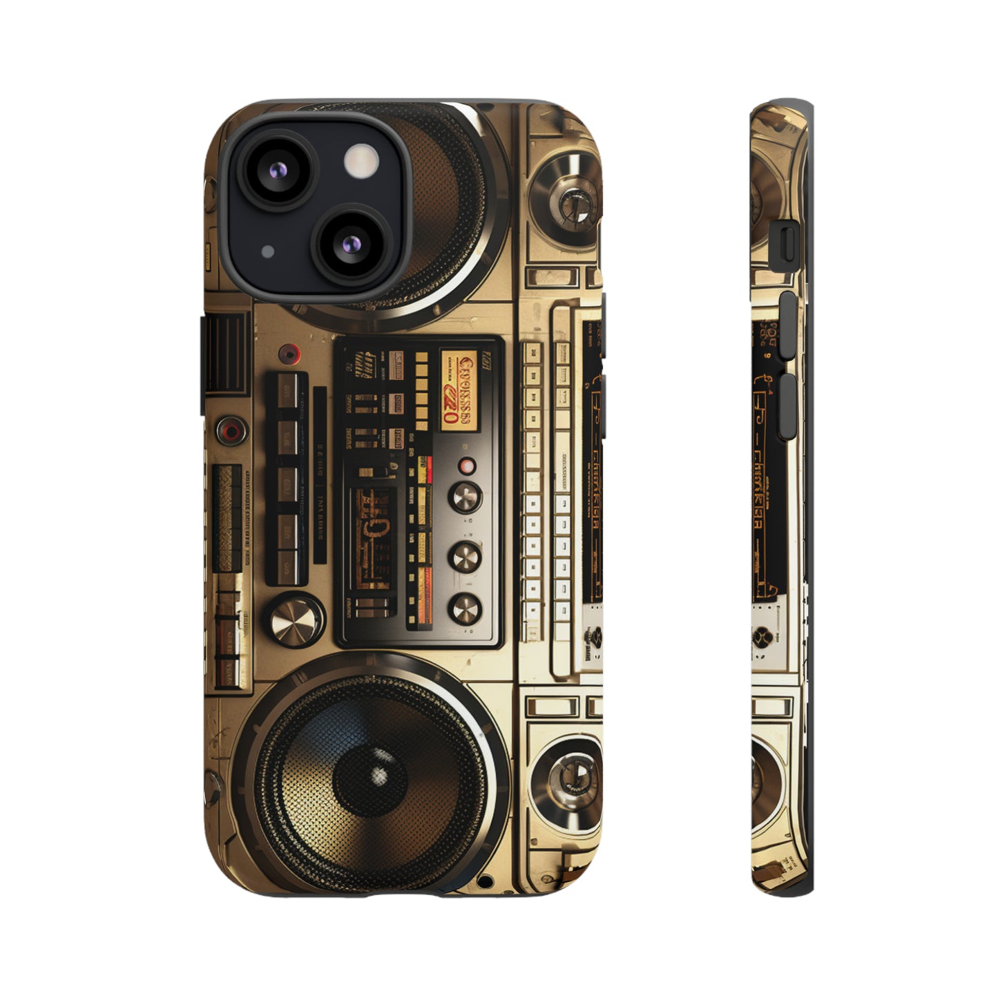 Urban Beats: Boombox Hip Hop Music Pixel Phone Case | Retro Rhythms for iPhone 15 Models